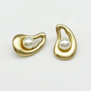 Nasturi Metalici cu Perla, 23mm (2 bucati/set) - Img 2