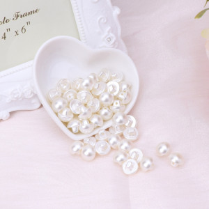 Nasturi Perla, 9mm, Alb/Ivory (50 bucati/set)