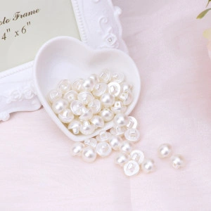 Pearl buttons, 9mm, (50 pieces/set)