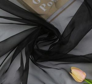 Premium Fine Tulle, 3 M Width, Black