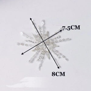 Set Stele Brodate cu Margele si Paiete, 8 cm (4 Bucati/Set) - Img 4
