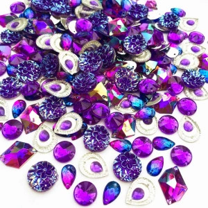 Sewing Stones, Acrylic, (50 pieces/set)