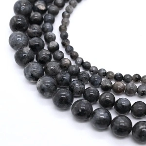 Sirag Labradorit 8mm, Negru (38 cm)