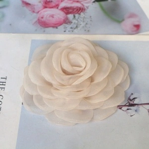 Trandafiri Decorativi din Organza, 8cm - Img 4