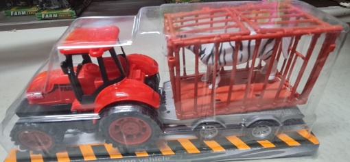 Tractor cu remorca si zebra