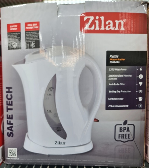 Zilan fierbator cana 1.7L alb zln8496