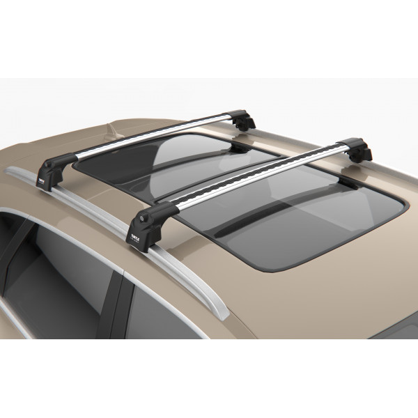 Bare transversale Turtle Air-v2, culoare argintie, pentru AUDI Q3 (8U) SUV 12-18