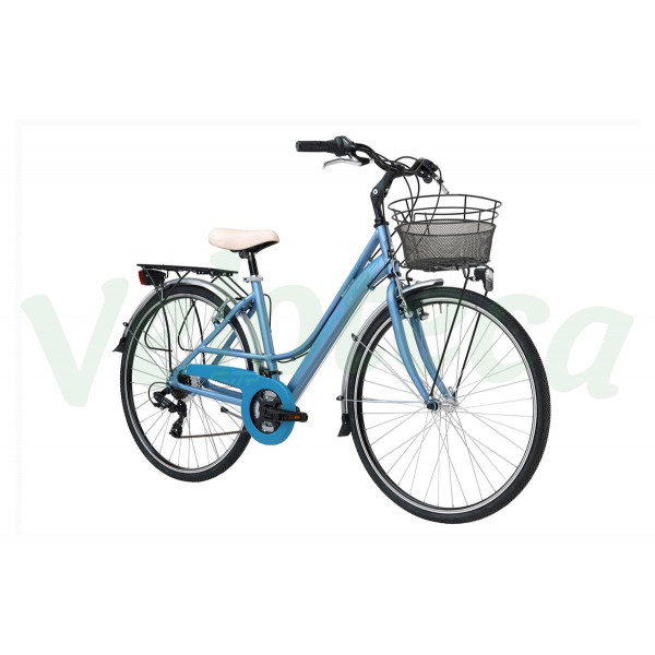Bicicleta de dama Adriatica Sity 3 Lady 18 Speed albastra