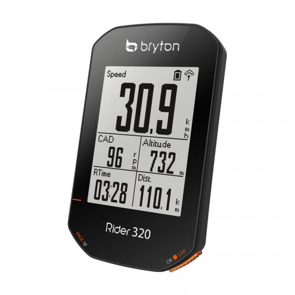 Ciclocomputer Bryton Rider 320T GPS set HRM + CAD
