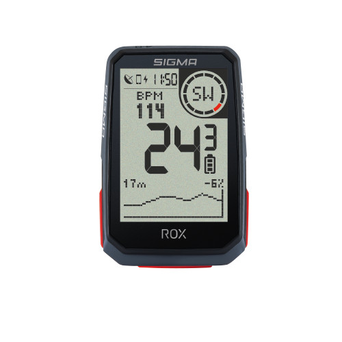 Ciclocomputer Sigma ROX ROX 4.0 Sensor set GPS negru