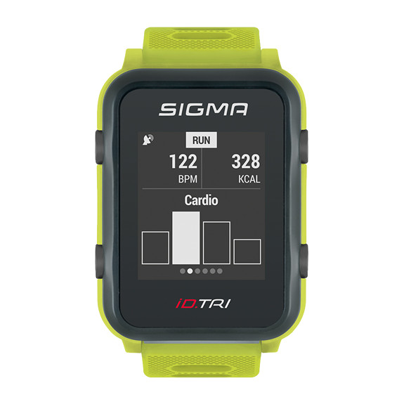 Ceas cu pulsometru Sigma iD.TRI verde
