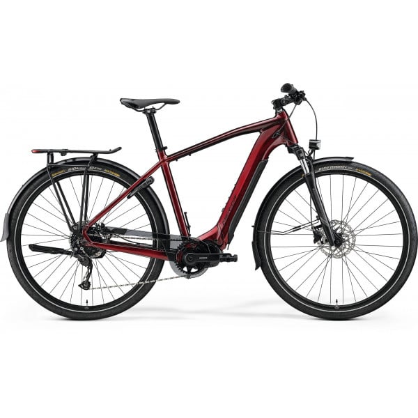 Bicicleta electrica Merida eSPRESSO 400 S EQ Burgundy Red (Black)