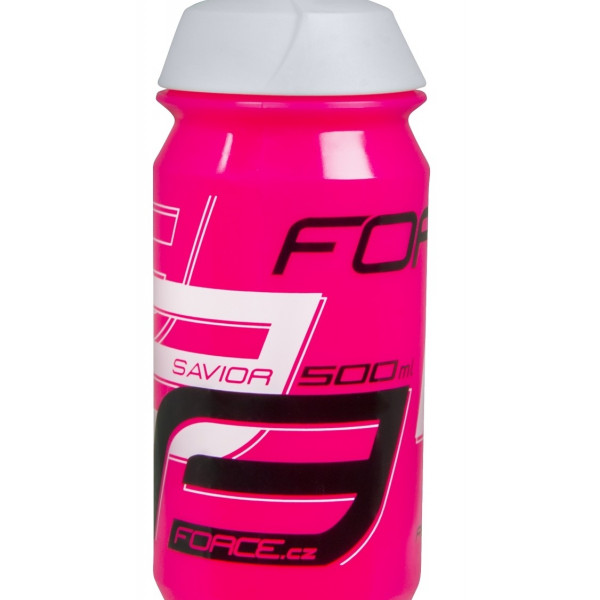 Bidon Force Savior 0.5L roz/alb/negru