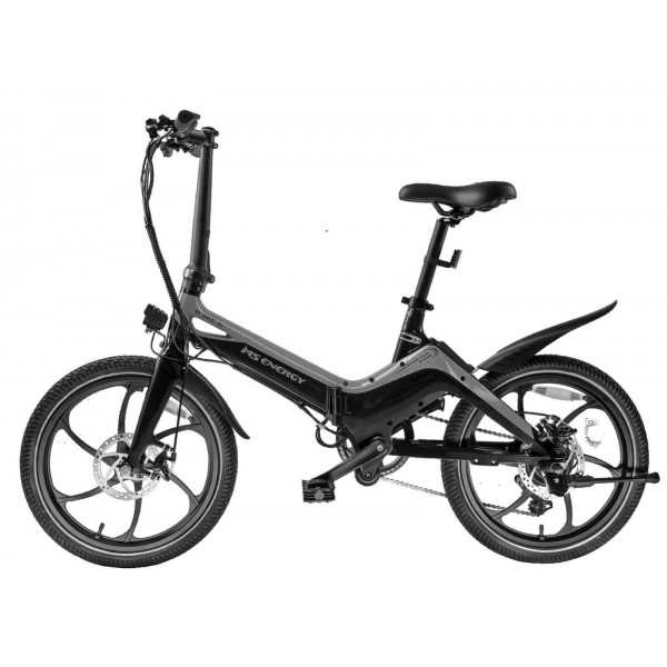 Bicicleta electrica pliabila MS Energy eBike I10, negru/gri