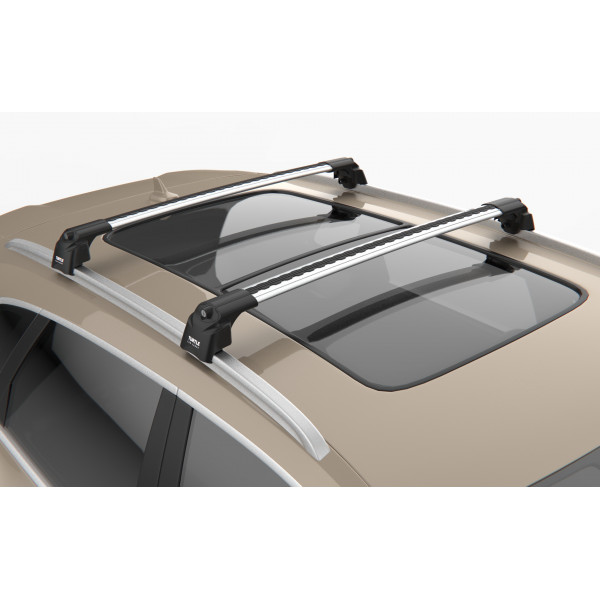 Bare transversale Turtle Air-v2, culoare argintie, pentru VOLVO XC60 SUV 09-17