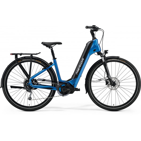 Bicicleta electrica Merida eSPRESSO City 400 EQ Silk Blue (Black)