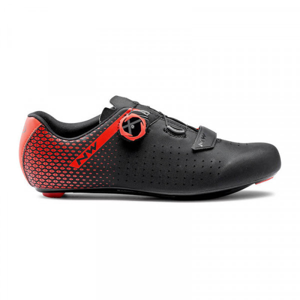 Pantofi ciclism Northwave Core Plus 2 negru/rosu