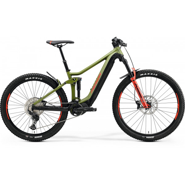 Bicicleta full-suspension electrica Merida eONE-FORTY 500 Matt Green/Black