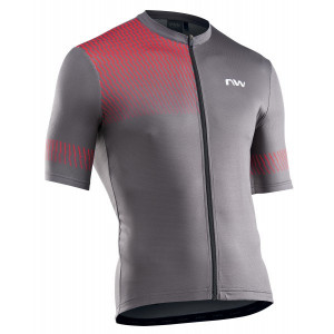 Tricou Northwave Origin gri/rosu