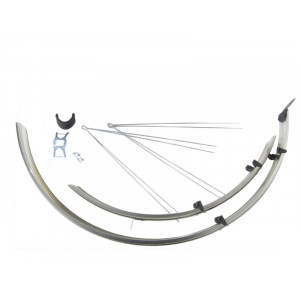 Aparatori Bikefun MTB alu-plastic negru-argintiu-negru – OR58S-C-S