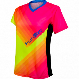 Tricou Funkier Termoli Enduro Women S/S – Fluor yellow/Pink