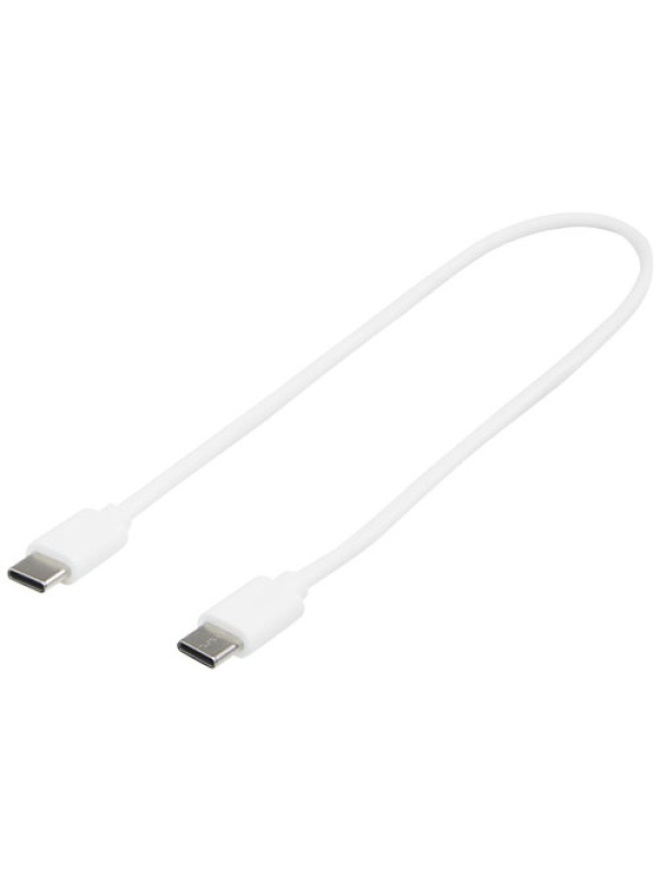 Cablu de incarcare scurt, pentru masina, USB-C to USB-C, PF Concept X35, Alb