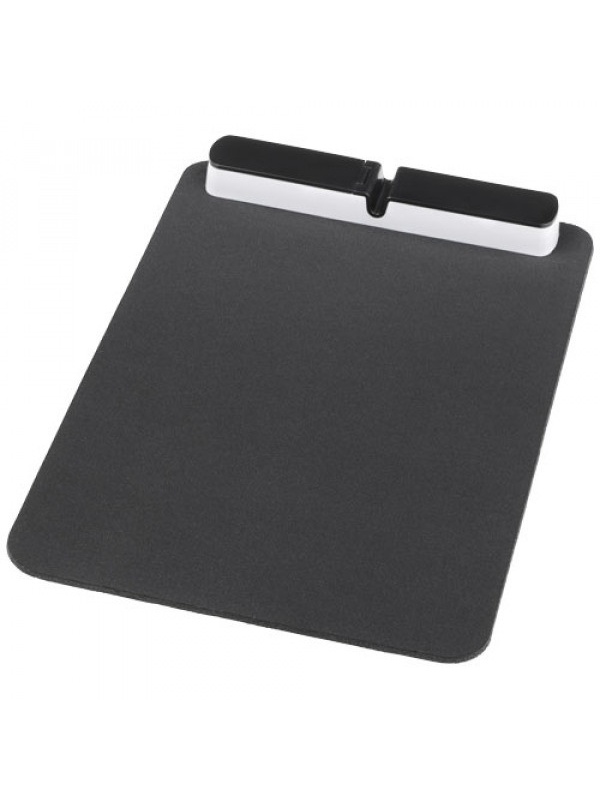 Mouse pad spatios cu HUB USB 2.0, 3 porturi, 28x19cm, negru