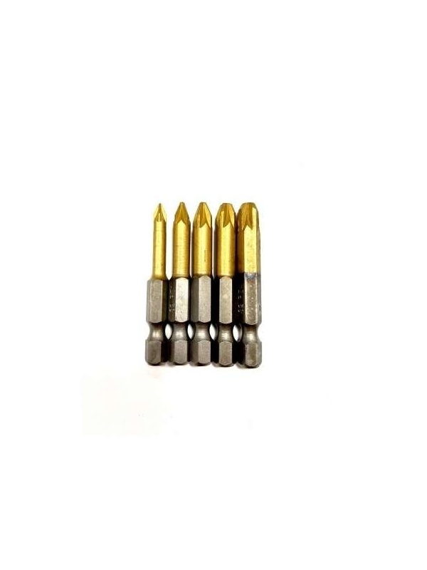 Set 5 bucati, Bituri pentru surubenlita, 50mm, PZ0, PZ1, PZ2, PZ3 si PZ4