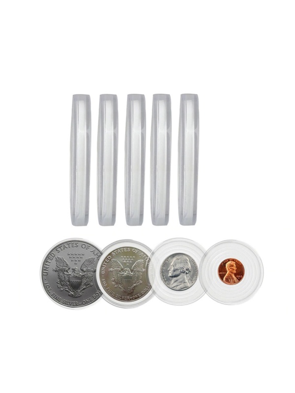 Set 5 bucati, cutie universala pentru monede, 18 mm