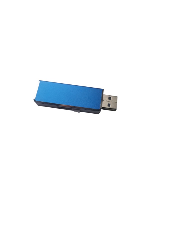Stick USB Flash drive, Reflects, dotat cu buton culisabil, 8GB, Albastru