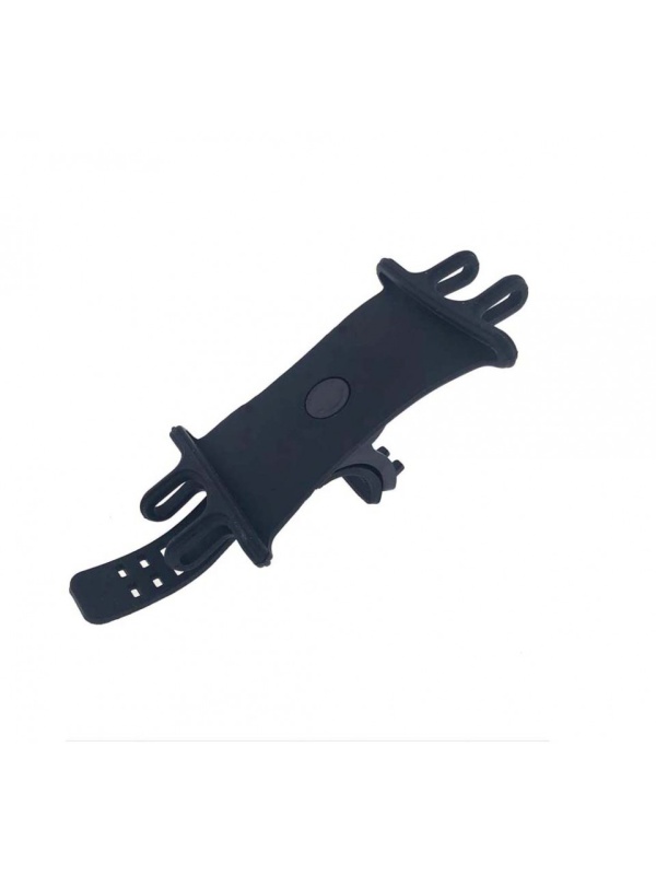 Suport de telefon pentru bicicleta, silicon, rotire 360 grade, Benson, Negru