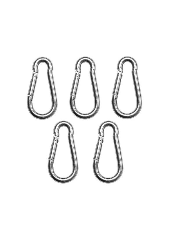 Set 5 bucati, Carabine metalice 8x80mm, nichelate, Argintii