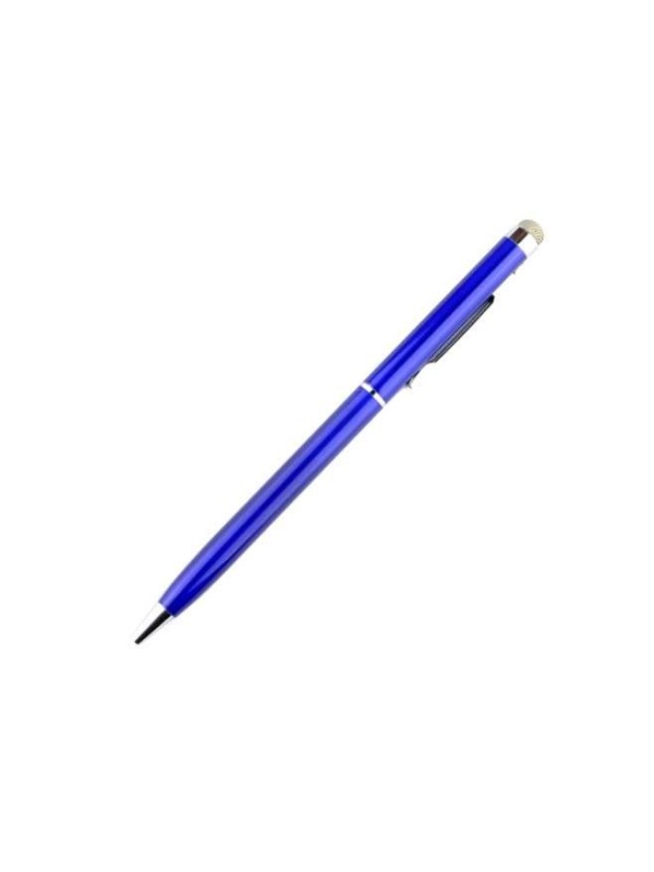 Stylus cu pix si varf din Microfibra - Albastru