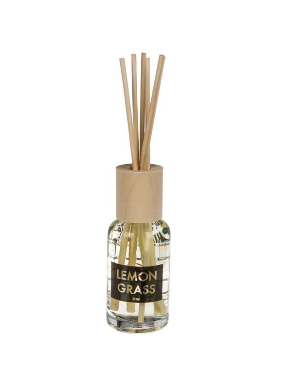 Odorizant de camera cu betisoare, Home Fragrance, 30 ml, Lemon Grass