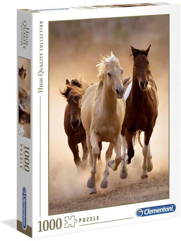 Puzzle Clementoni, 1000 piese, 50x69 cm, HQ colection, model Cai Alergand