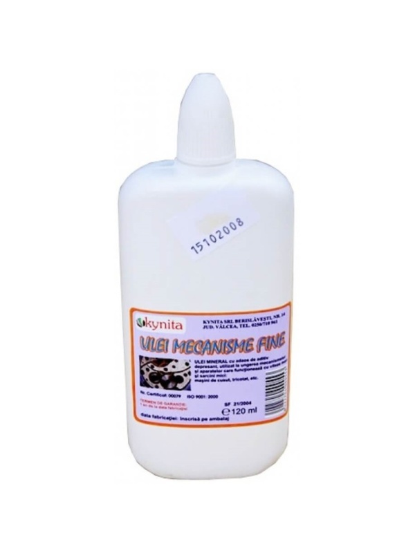 Ulei pentru mecanica fina, inodor, prevazut cu dozator, transparent, 120ml