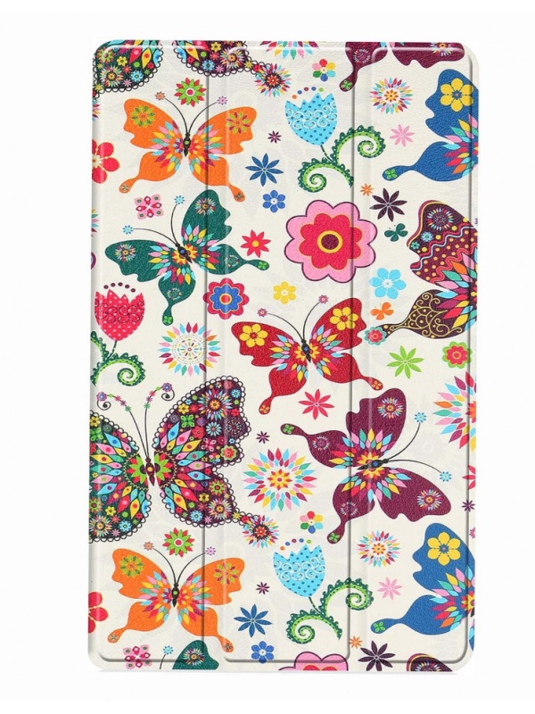 Husa Smart Cover tableta, pentru Lenovo Tab M8 gen 4 TB-300FU , fluturi multicolor