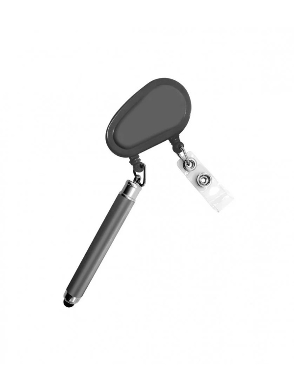 Set 3 bucati, Sistem ecuson, legitimatie, extensibil, cu pix si Stylus Pen, Negru