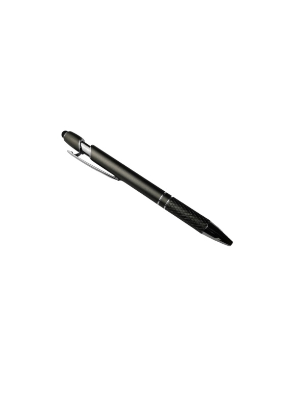 Set 5 bucati, Pix Metalic New AGE, mina albastra, varf pentru Touchscreen, Gri Metalizat