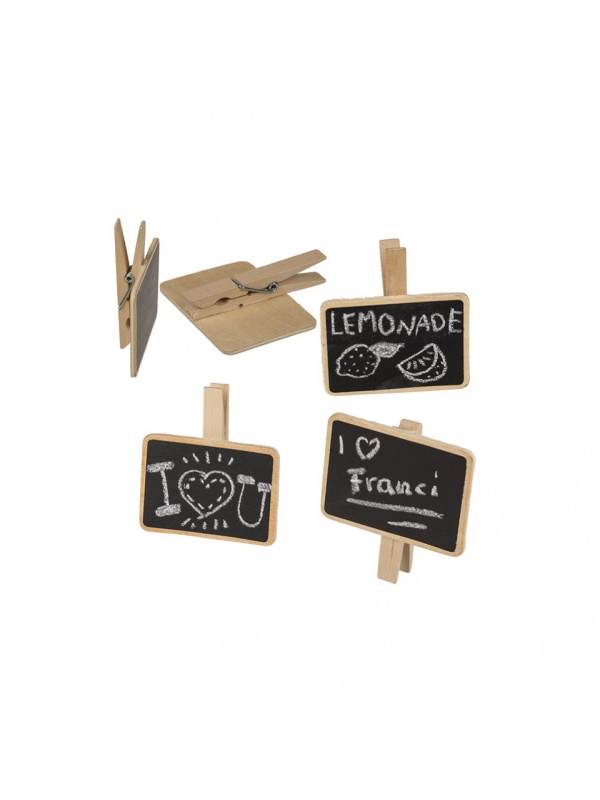 Ornament de masa, carlig cu pancarda tip tabla scolara, pentru scris cu creta