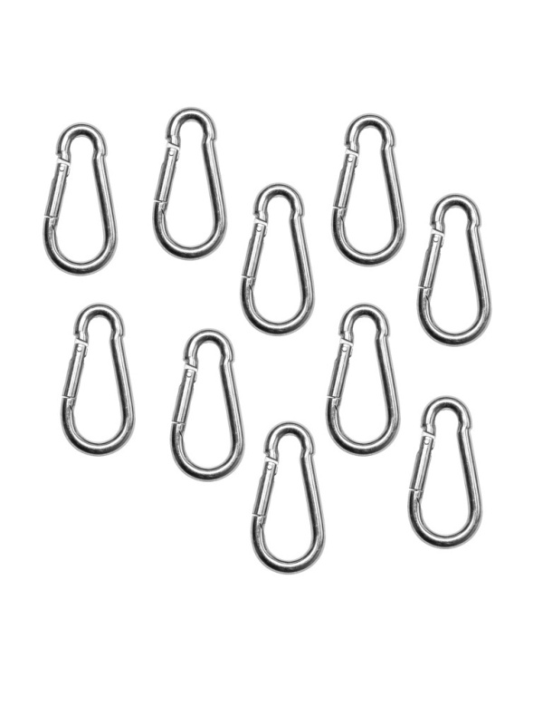 Set 10 bucati, Carabine metalice 6x60mm, nichelate, Argintii