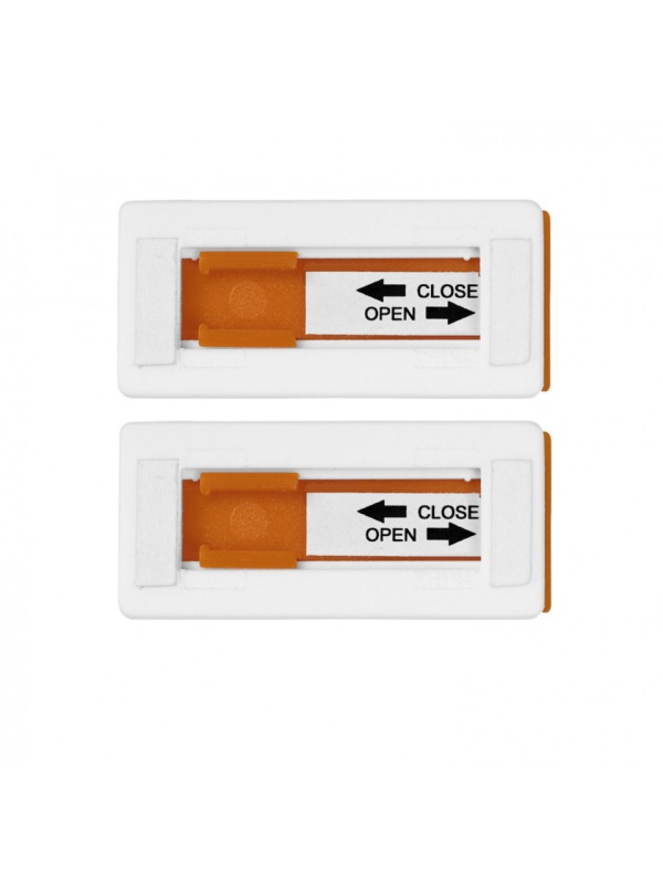 Set 2 bucati, protectie camera web, anti spion, hacking, spyware, culisabila, portocaliu
