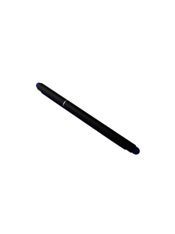Set 5 bucati, Pix cu elastic, mina neagra si varf cauciucat pentru TuchScreen, Albastru