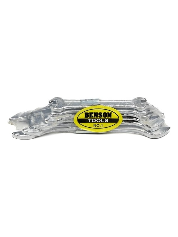 Set 6 bucati, chei fixe cu maner scurt, 6-17 mm, otel inoxidabil, Argintii