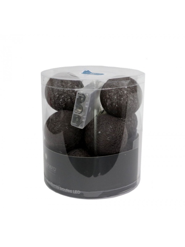 Ghirlanda cu lumini LED G3, pentru terase interioare, 165 x 6 cm, gri cafeniu