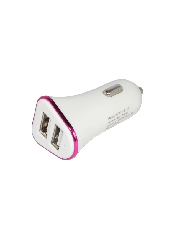 Incarcator auto 5V 2.4 A alb