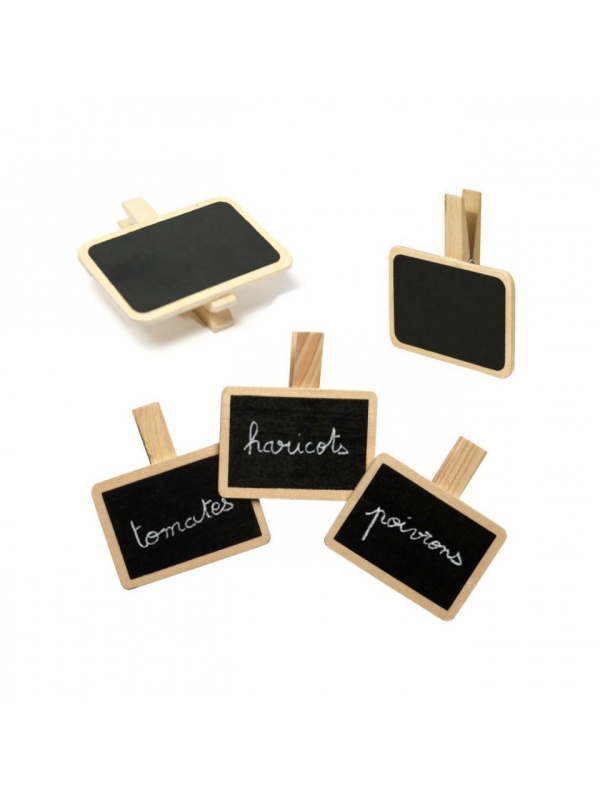 Ornament de masa, carlig cu pancarda tip tabla scolara, pentru scris cu creta