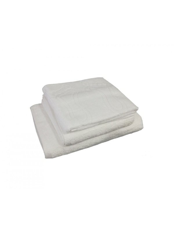 Set 3 bucati, prosoape hoteliere premium, bumbac, Aitex, albe