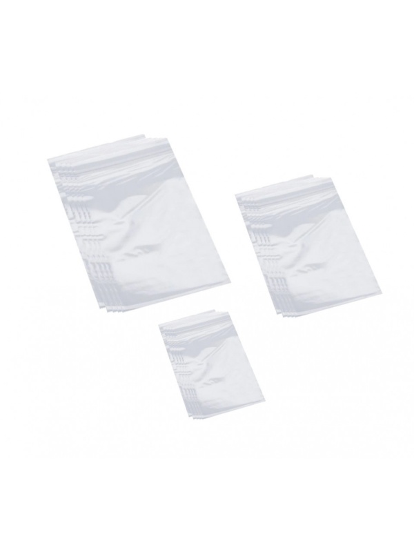 Set 48 bucati, pungi cu fermoar tip Ziplock, transparente, trei marimi diferite