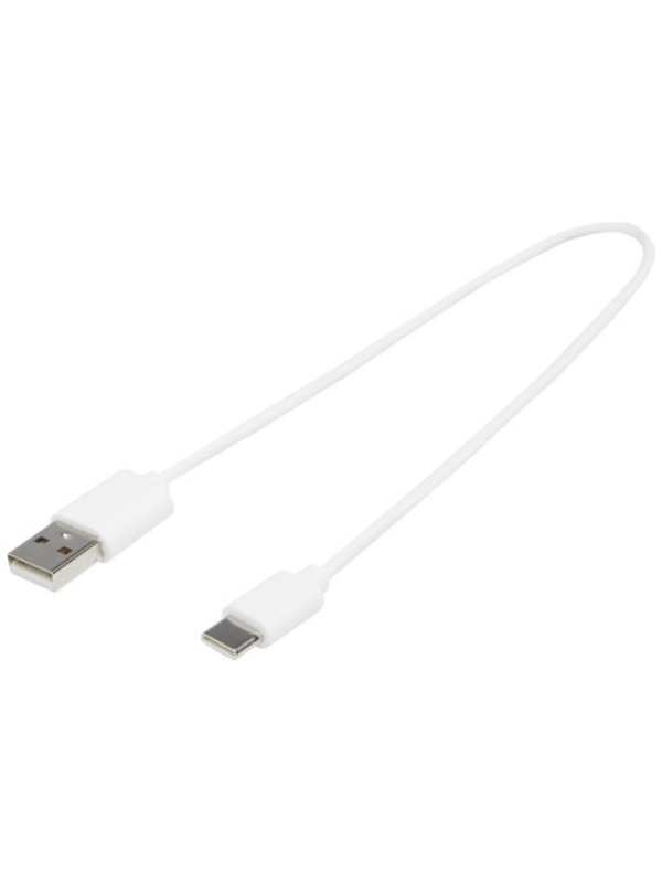 Cablu de incarcare scurt, pentru masina, USB to USB-C, PF Concept X35, Alb